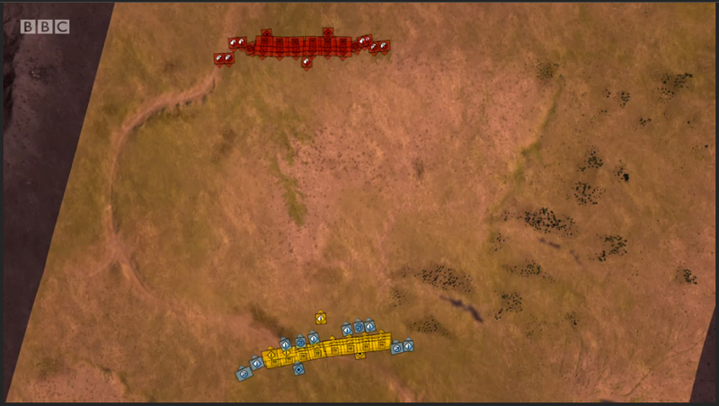 Rome = Red, Carthage = Yellow and Blue